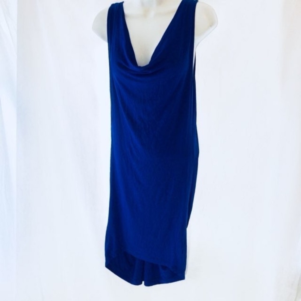 Elegant Blue Sleeveless Dress